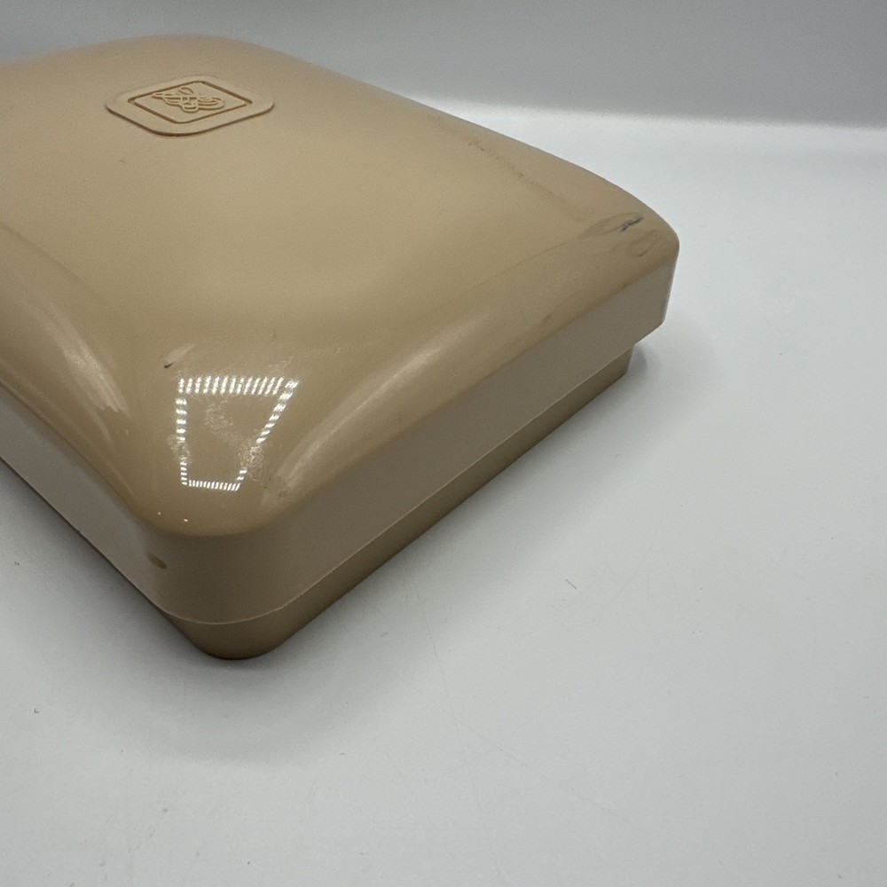Estee Lauder EL Script Make-up Perfume Plastic Container Case Vintage
