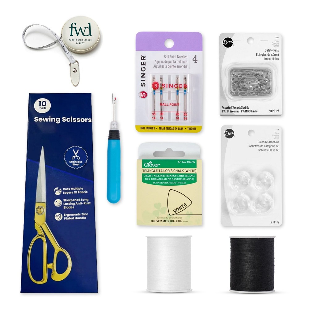 Sewing Kit Machine & Hand Essential Singer® Needle, Tools, & Thread, Bundle