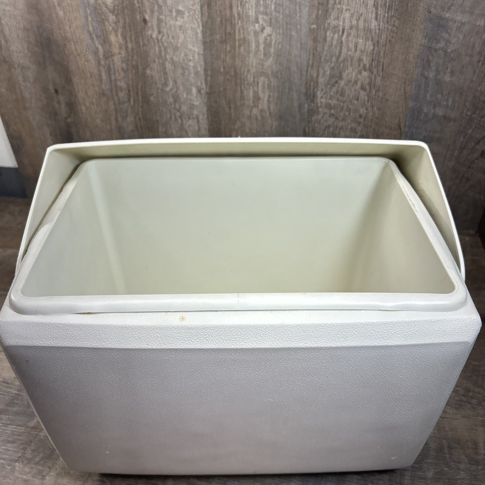 Vintage Rare Blue & White Playmate Cooler By Igloo With Push Button Open