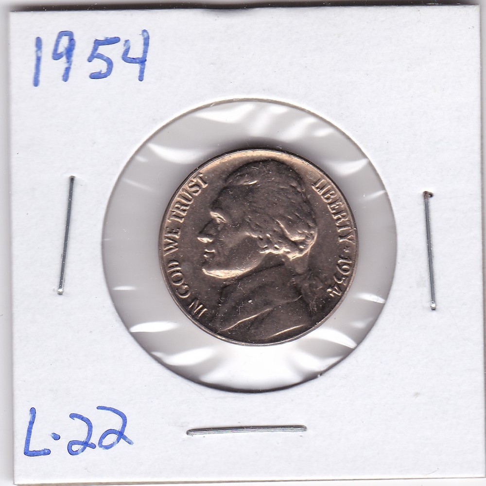 1954 Jefferson Nickel L22