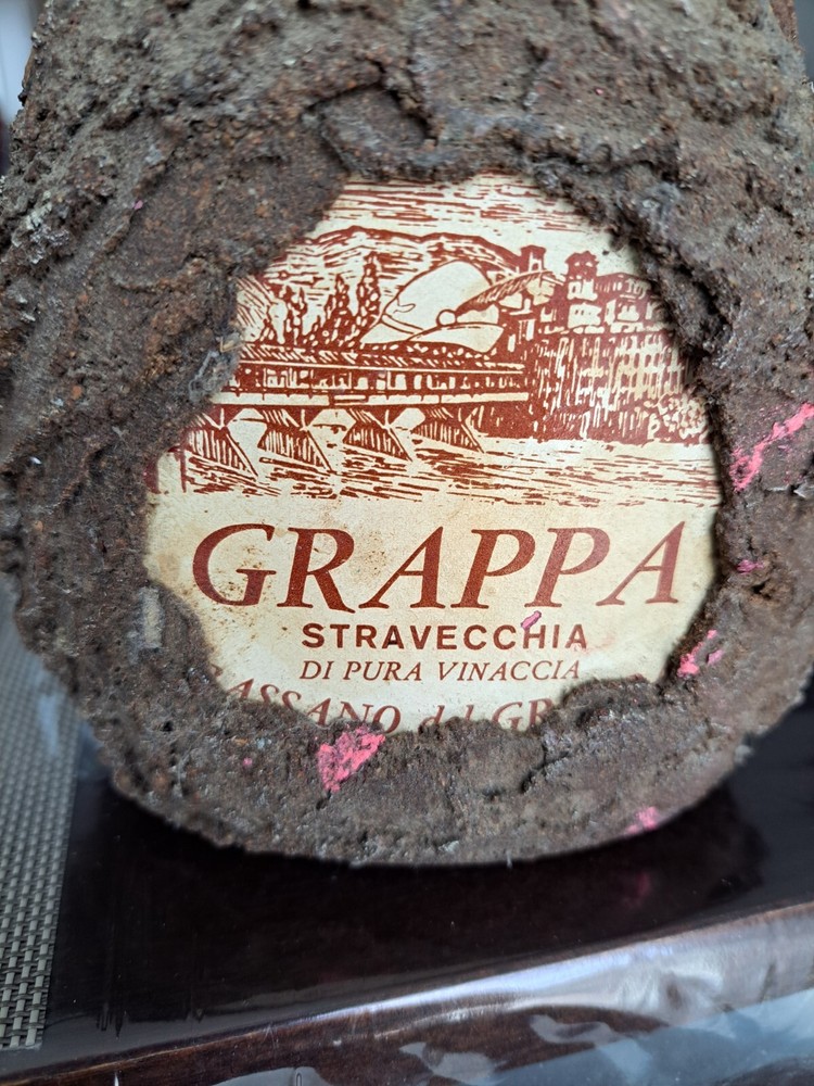 Vintage Grappa bottle from Italy