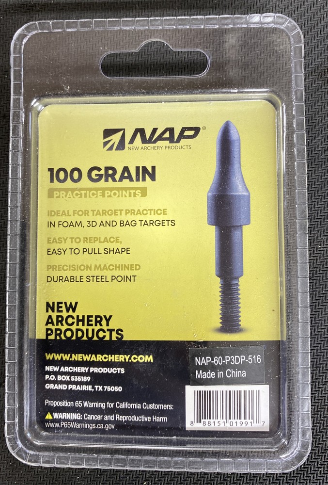 NAP - Practice 3D Point - 5/16 - 100 grain