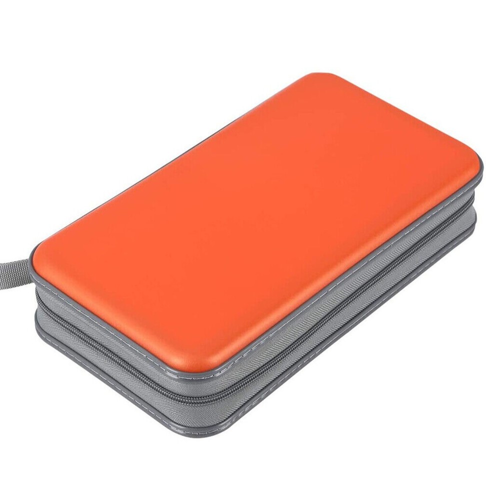 72 Capacity CD/DVD Case Holder Portable Wallet Hard Plastic Protective Storage