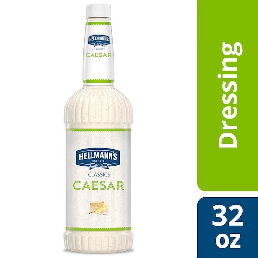 Hellmann s Classics Caesar Salad Bar Dressing Bottle, 32 Ounce, 6 Per Case