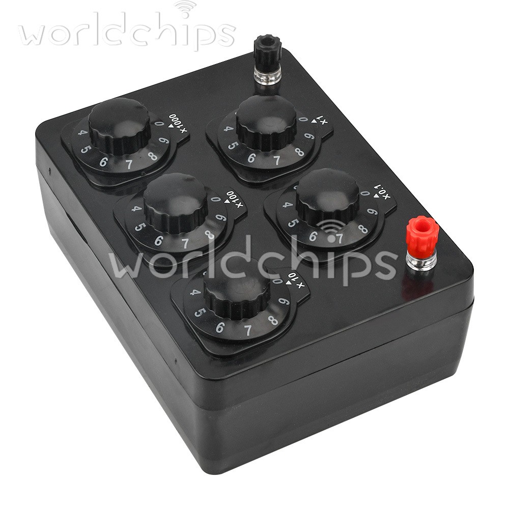 0-9999.9 Ohm Variable Resistance Box Decade Resistor For Physical Resistance New