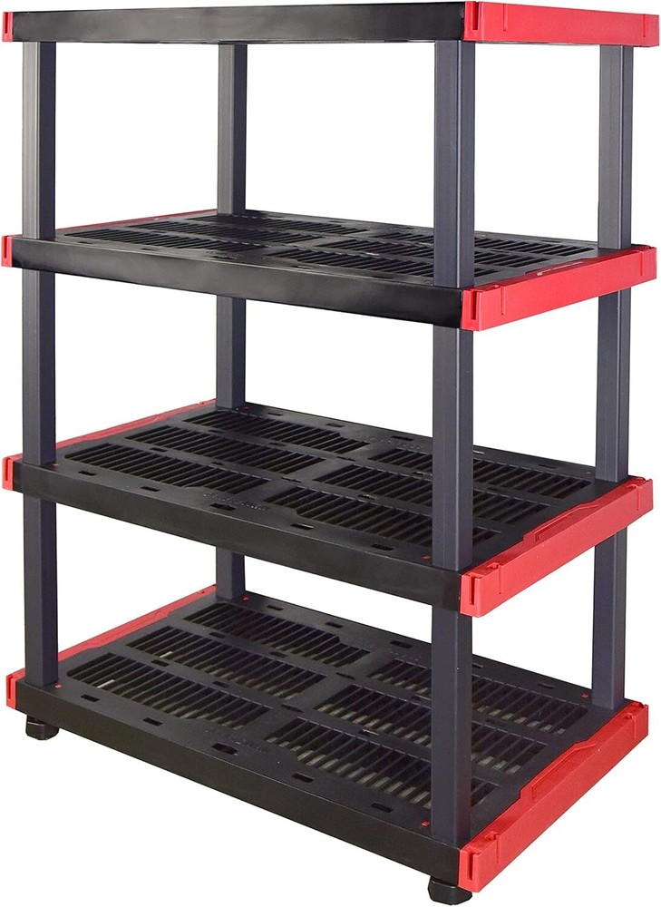 CX Craftsman, 4-Tier Highly Durable Storage Rack, 200lbs/shelf, Interlocking