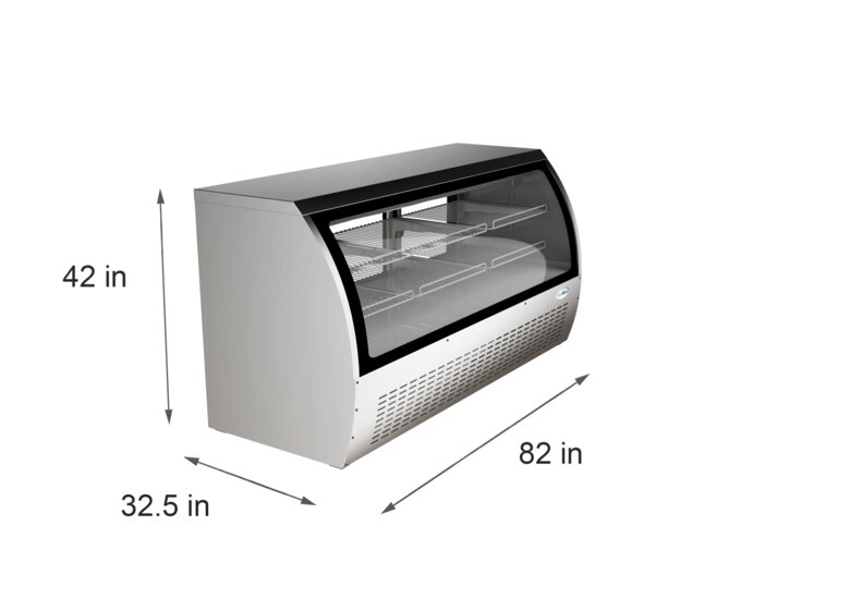 Kool More Deli Display Refrigerator 82” Kool More
