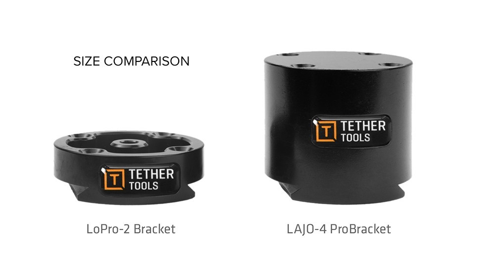 Tether Tools Aero LoPro-2 Bracket 1/4"-20 thread + Arca Mount for Tripod LP2BLK
