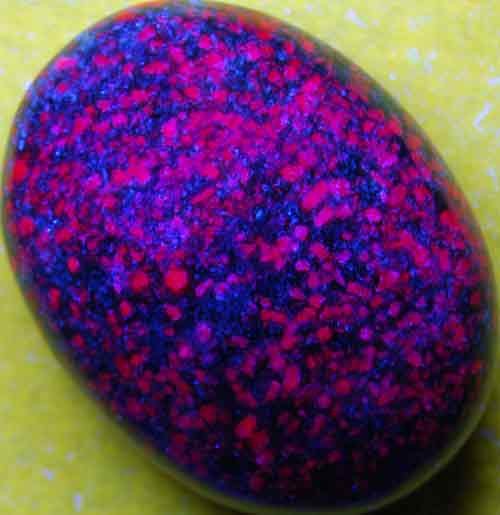 Sparkling Ruby in Fuchsite Soap-Shaped Palm Stone #5