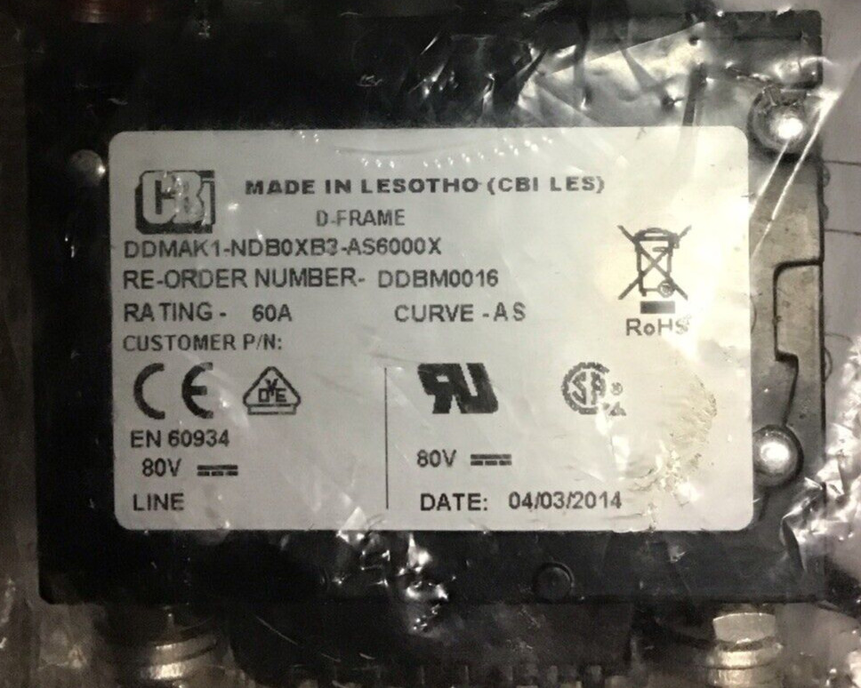 Windlass Switch Quick DDBM0016 60Amp anchor switch new in package