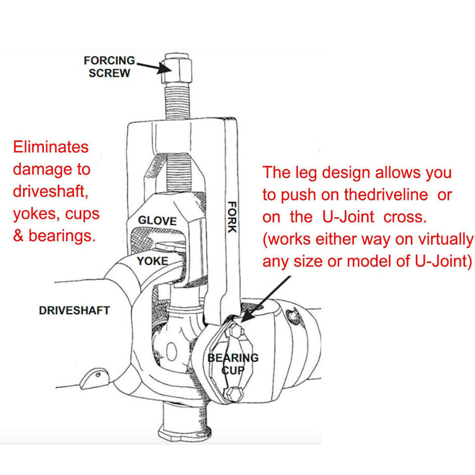 10102 Tool Heavy Duty U-Joint Puller
