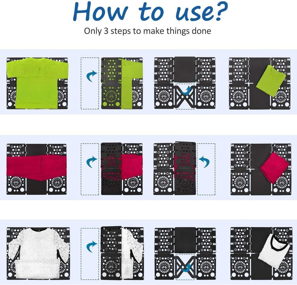 BoxLegend Version 4 Clothes Folding Board T Shirt Pants Folder Durable Plastic