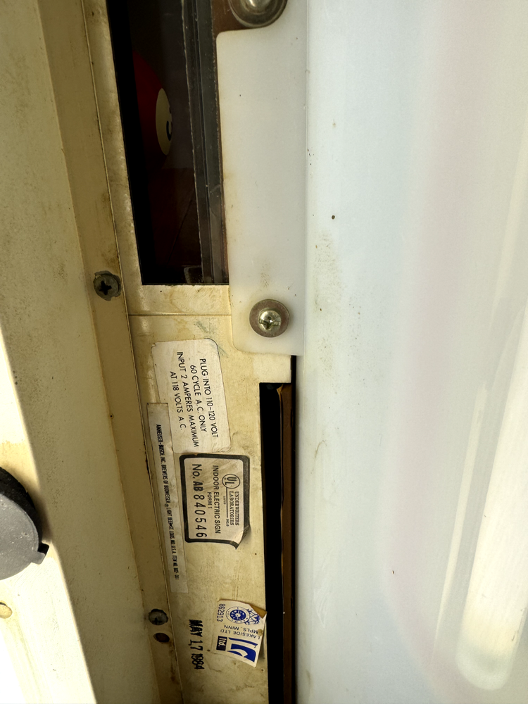 Vintage Budlight Pool Table Light