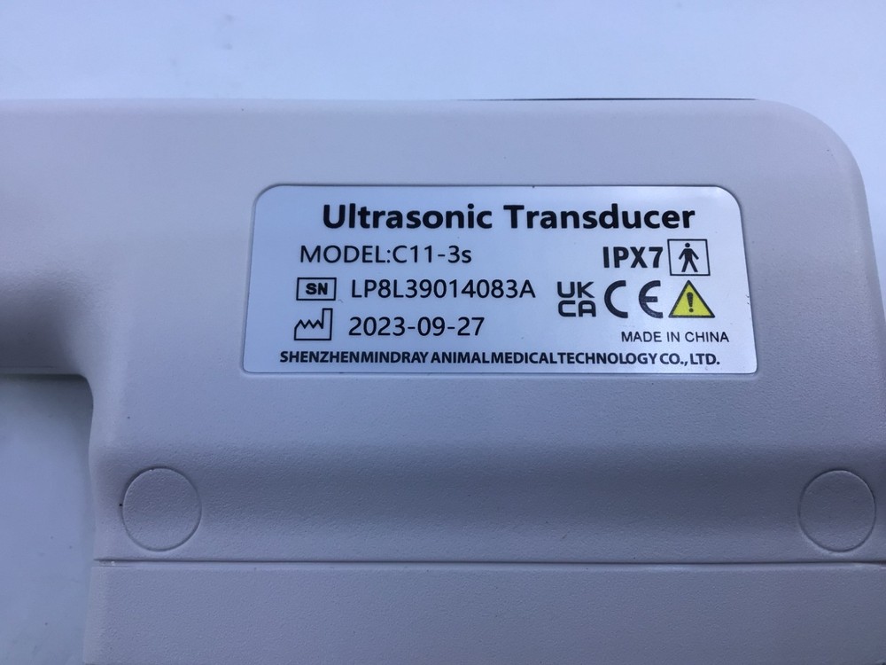 2023 Mindray C11-3s VET Convex Array Ultrasound Probe