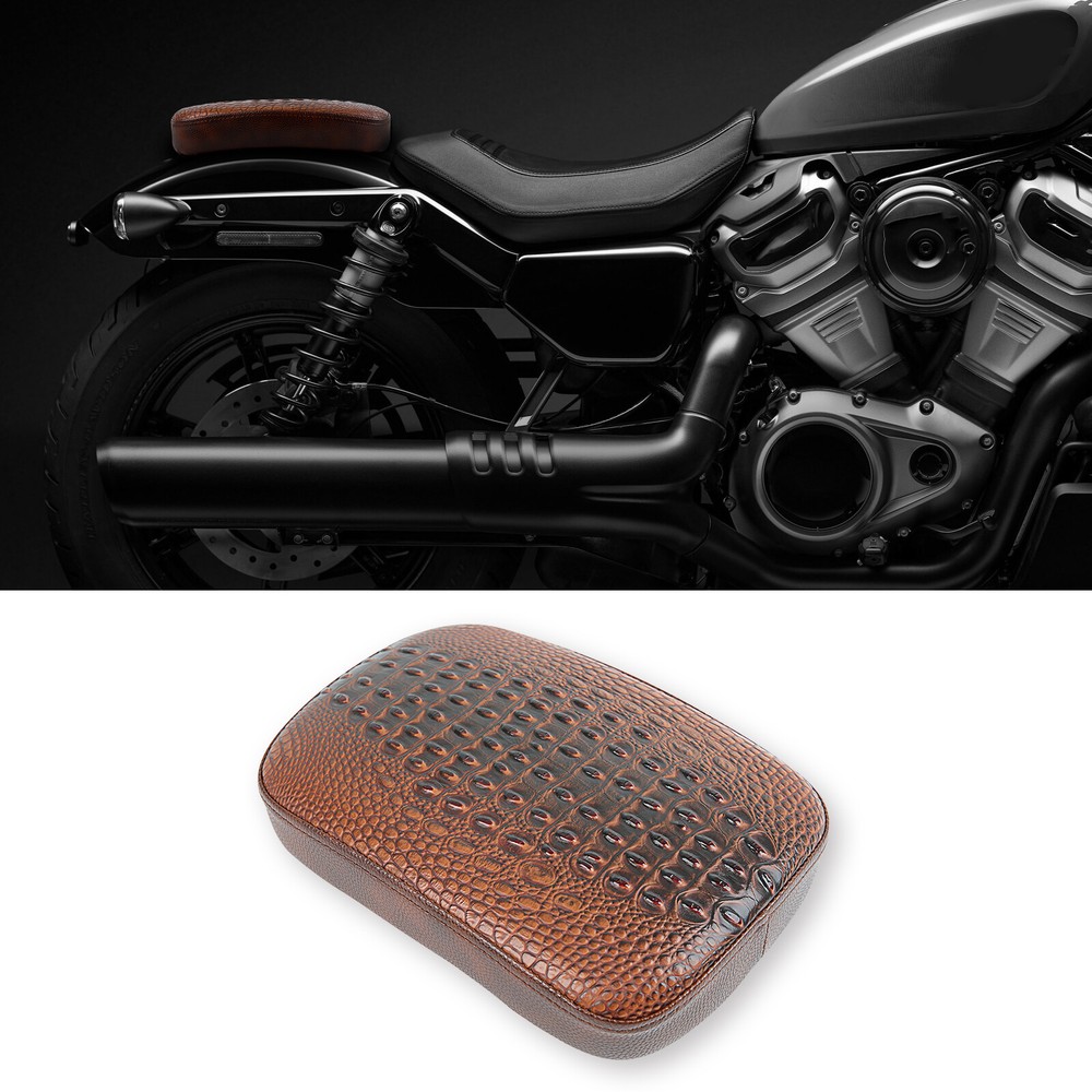 For Harley Motorcycle Pillion Passenger Pad Seat 8 Suction Cup Pad Rectangular