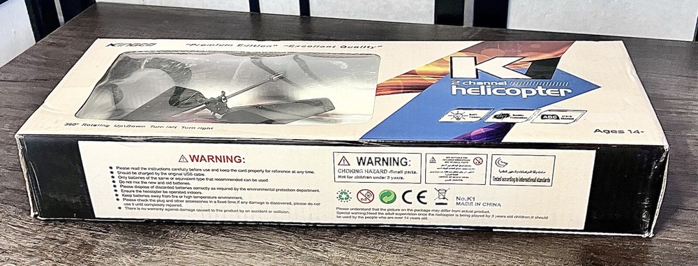 vintage kingco k-1 2 channel helicopter