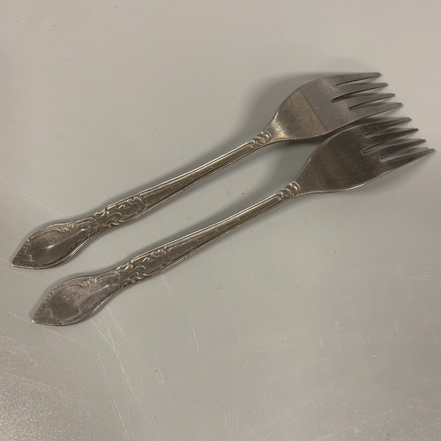 Utica Stainless Steel Flatware 2 Pc Allen Hall Forks Dinner Replacement
