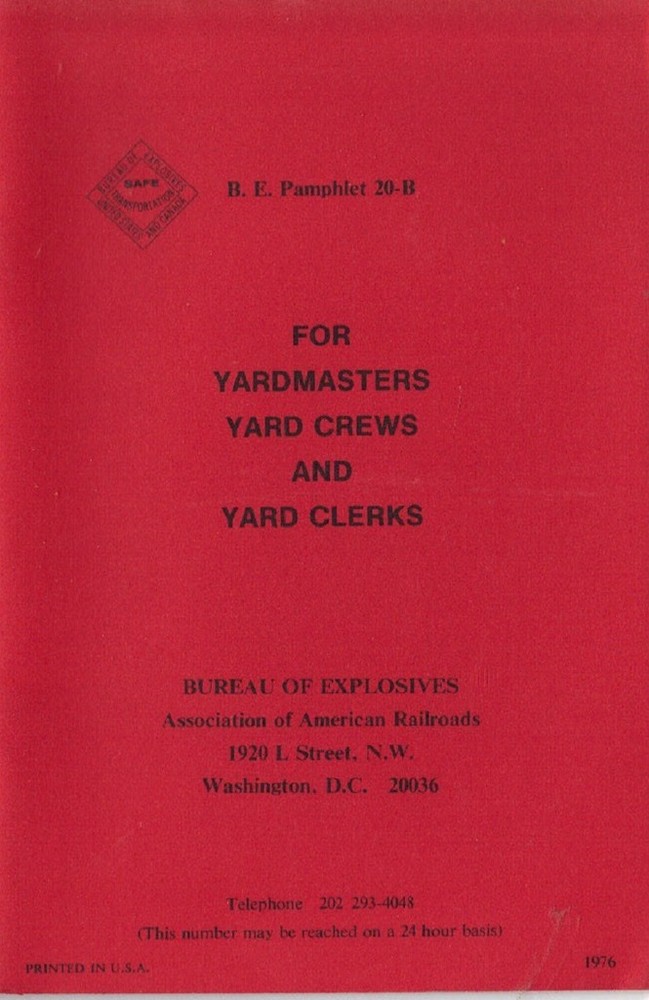 Chicago & Northwestern Explosives 1976