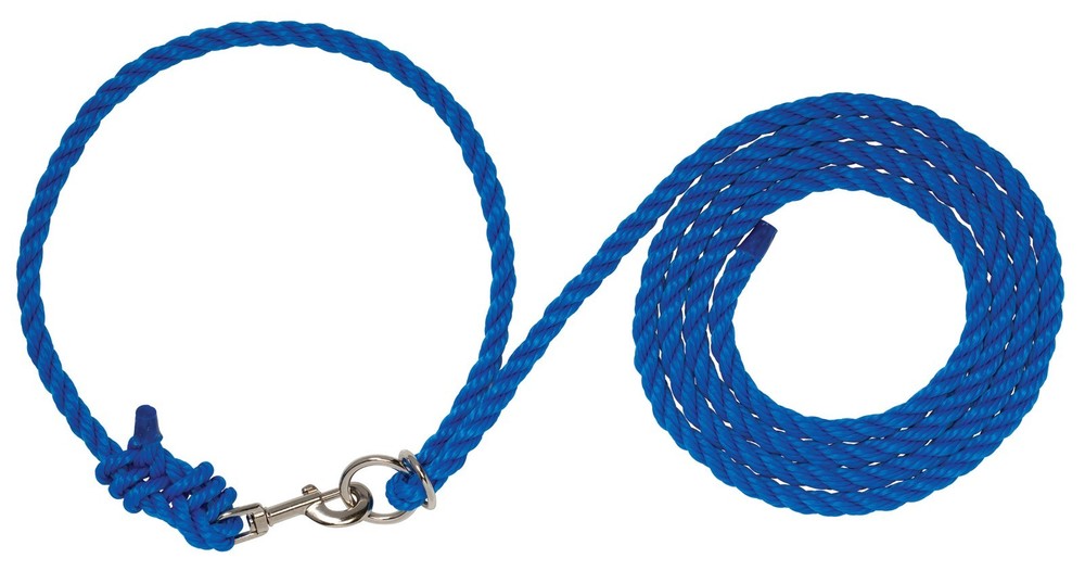 Weaver, Livestock Adjustable Poly Neck Rope Blue