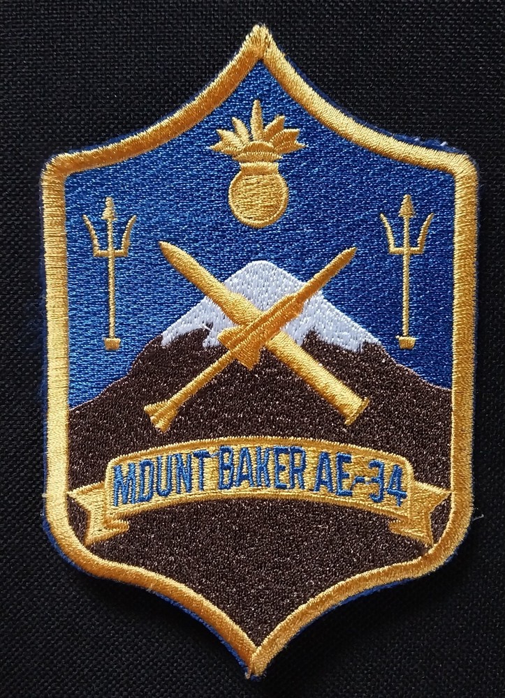 AE-34 USS MOUNT BAKER Ammunition Ship US Military NAVY Patch