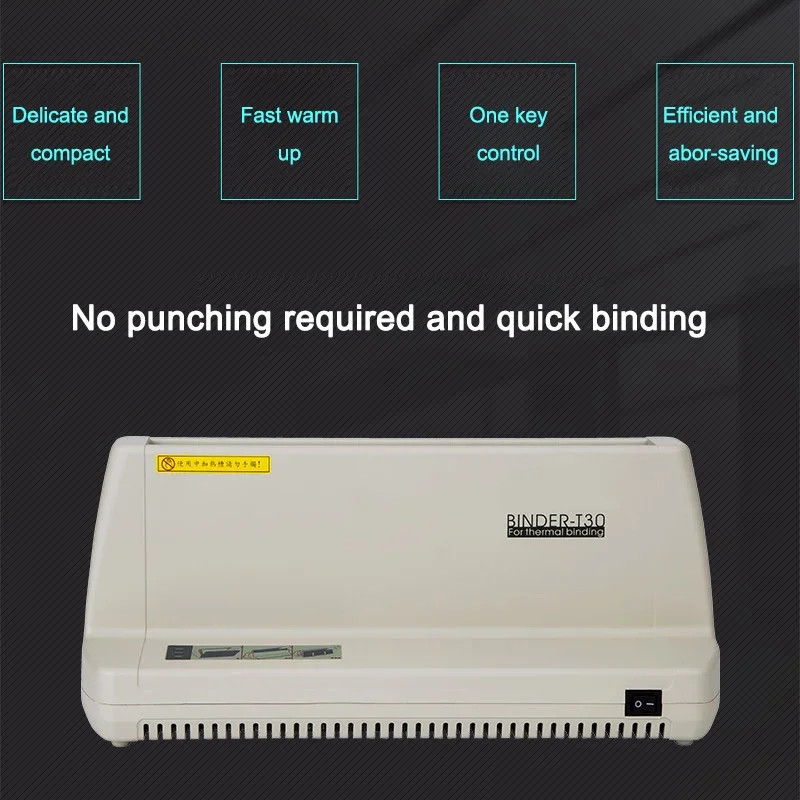 T30 Hot Melt Binding Machine Adhesive Binding Document Contract Text A4 Pack