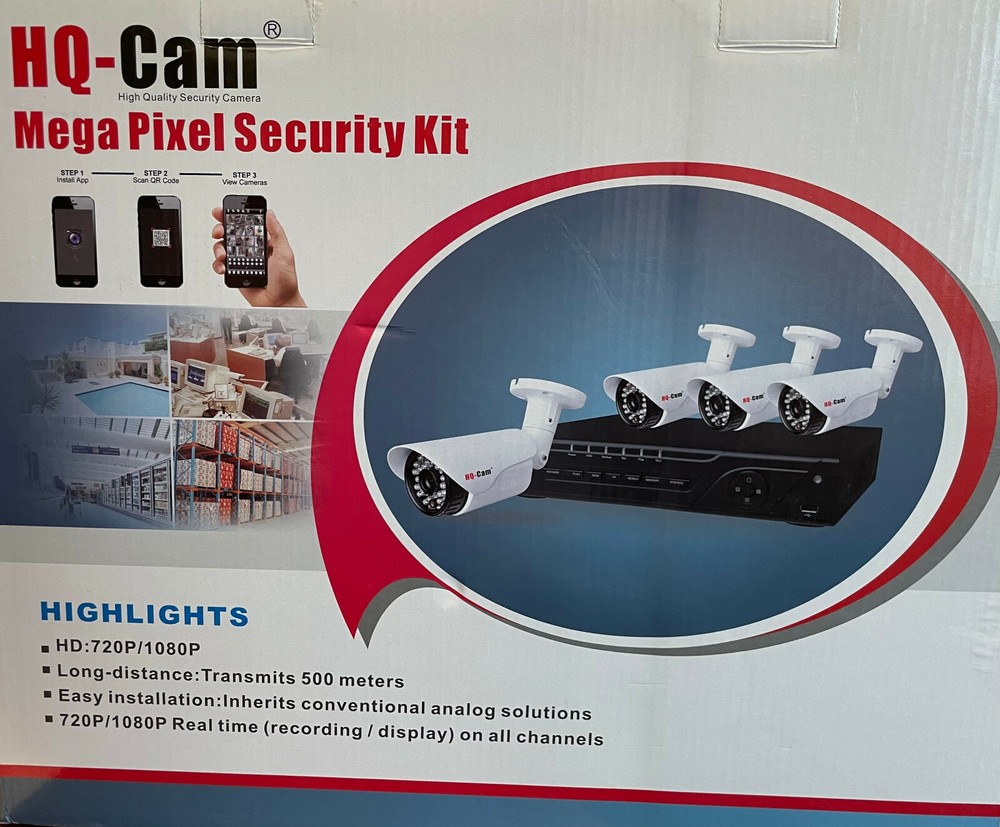 Security System - HD 4 Channel DVR/Camera/HardDrive/Cable Bundle