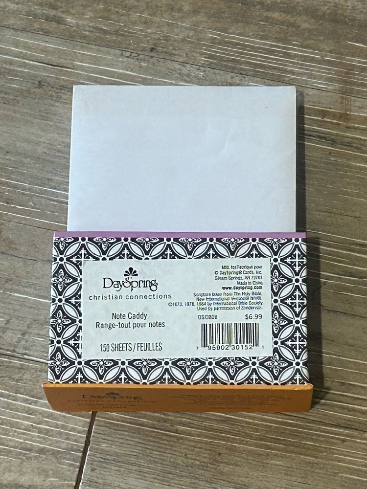 VTG DAYSPRING Note Caddy Psalm/Number Verses 150 Sheets 3 Note Pads Notes Lists