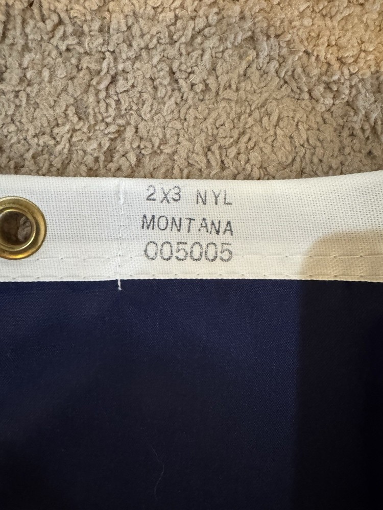 Nylon Montana State Flag New Condition 2ftx3ft