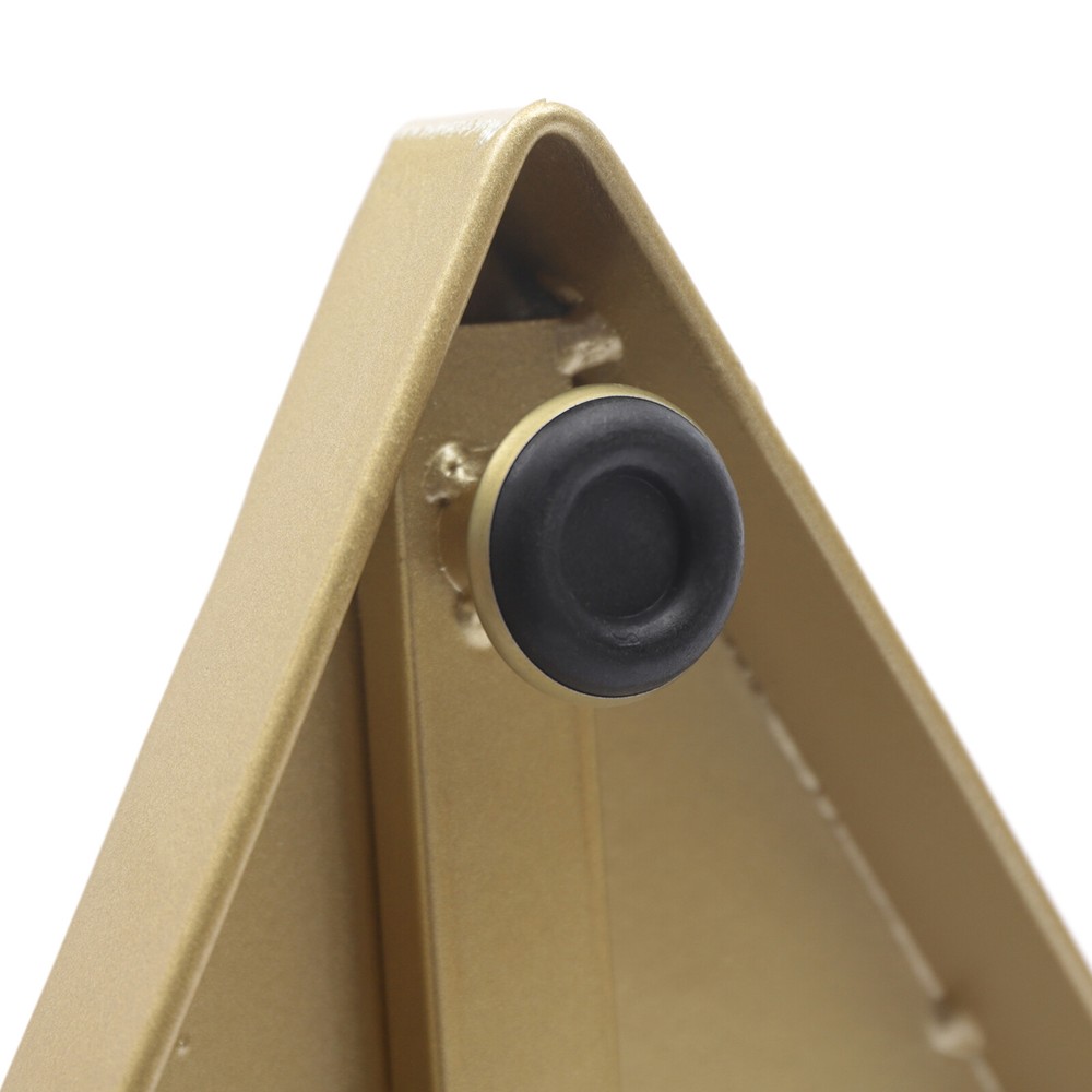 Industrial Tree Simple Design Gold Coat Rack w/ 2 Hooks&Triangular base f/ Hall