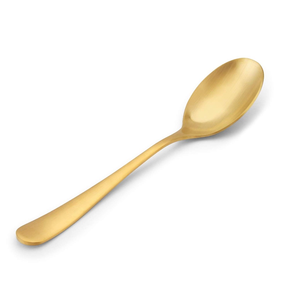 Matte Gold Silverware Set, Bysta 20-Piece Stainless Steel Flatware Set, Kitchen