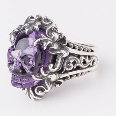 FatimaDesign Gravity Sense Inferno Ring Amethyst Size 15