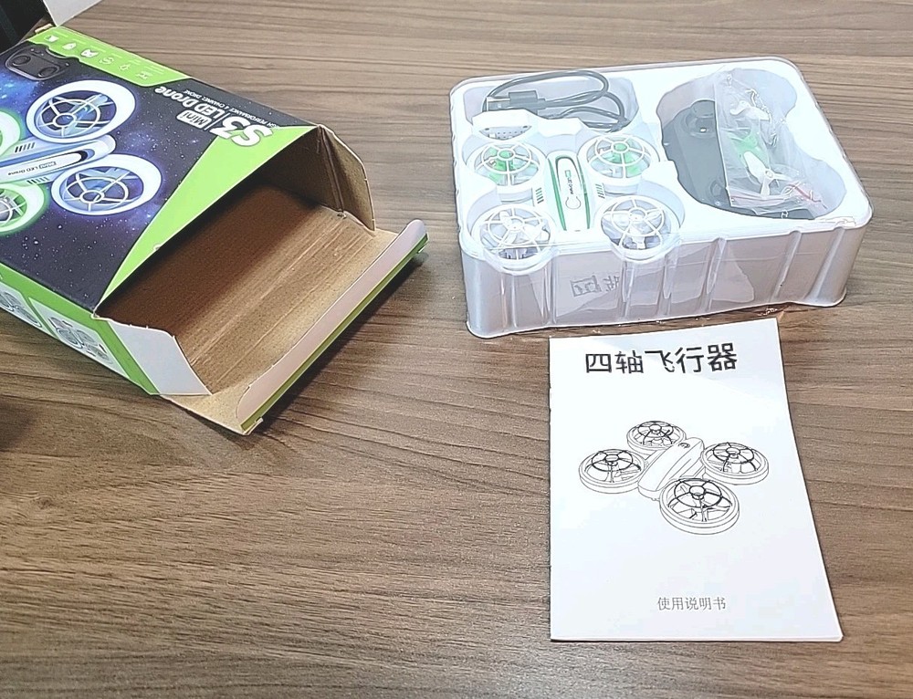 S3 LED Mini Drone RC Quadcopter w/ remote Tested