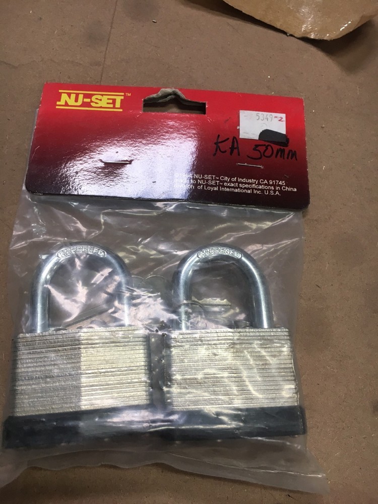 Lockpads keyed alike 2 for 1 deal locks  50mm medium sized lockpad