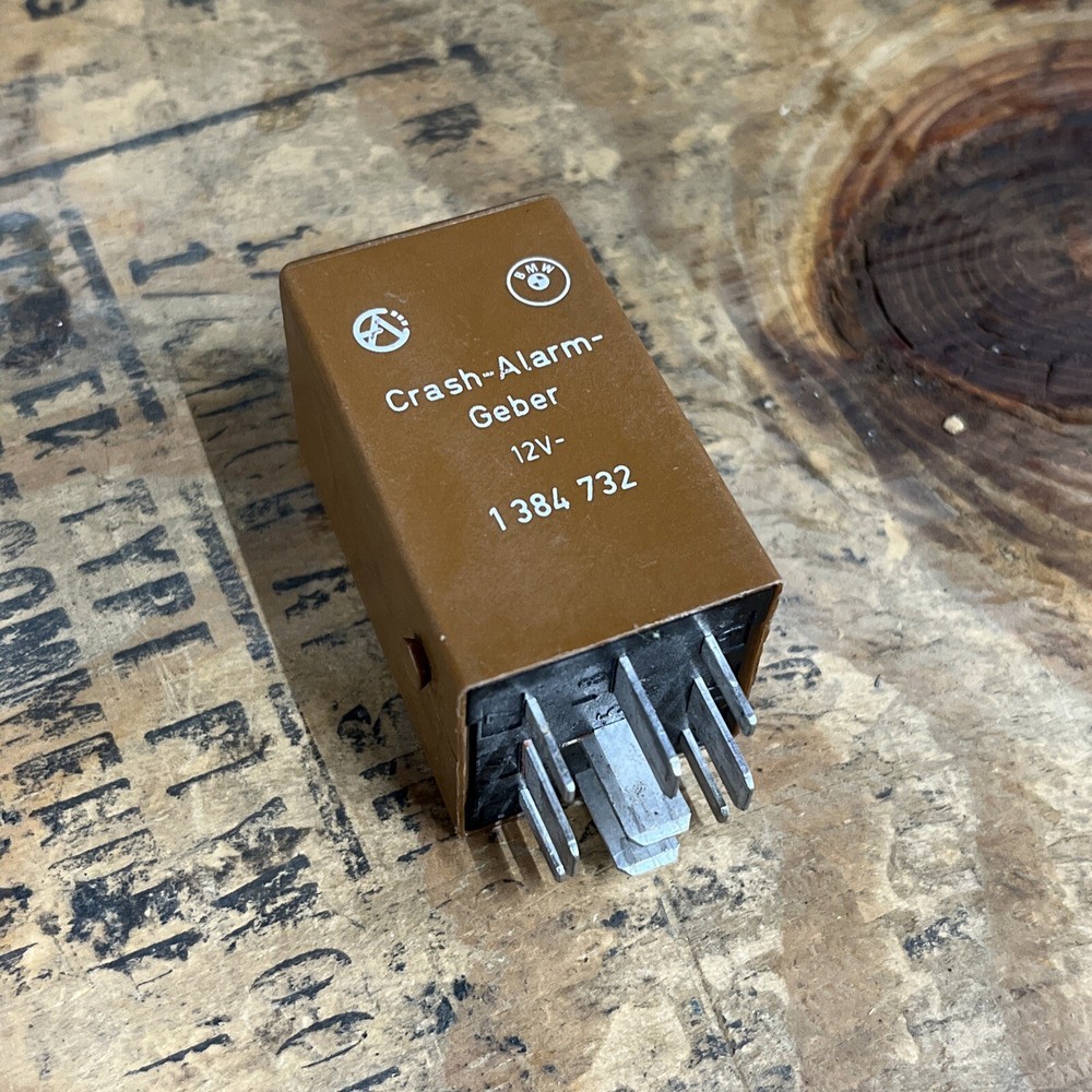 OEM BMW E32 E34 Crash Alarm Sensor Module Brown 1384732