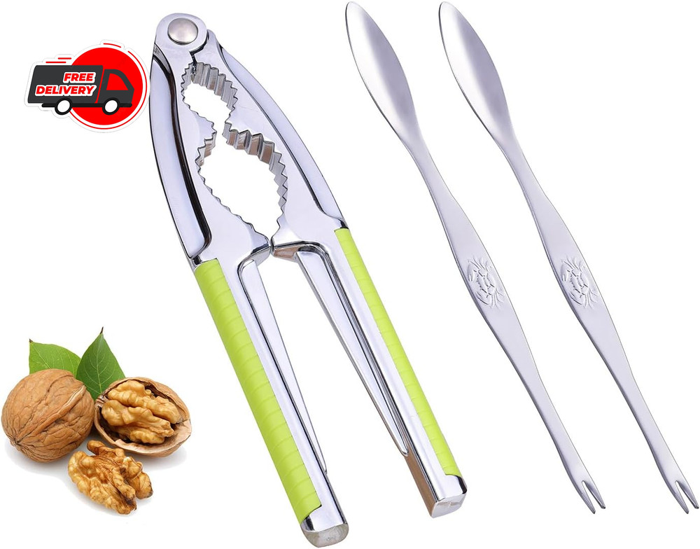 Nut Cracker, Nutcracker, Seafood Tools, Walnut Cracker for All Nuts, Heavy Duty