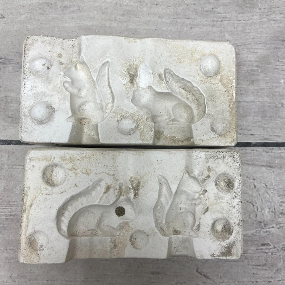 SFA Ceramic Casting Mold Two Squirrels Figurine #847