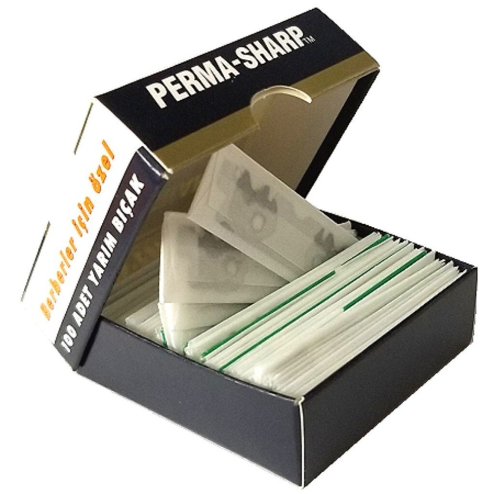 Perma-Sharp Single Edge Barber Razor Blades 100ct
