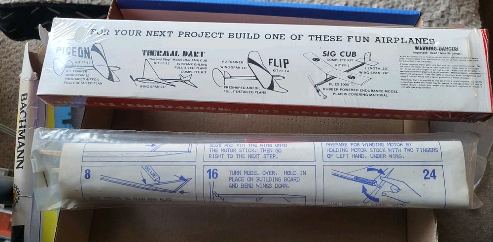 SIG AMA CUB (2) RUBBER-POWERED AIRPLANES KIT FF-5
