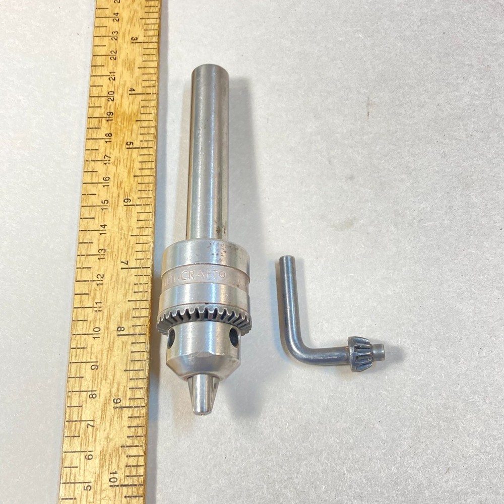 Jacobs Drill Chuck Multi-Craft 3/8" Cap 5/8" Threaded Mount w/ Chuck Key USA