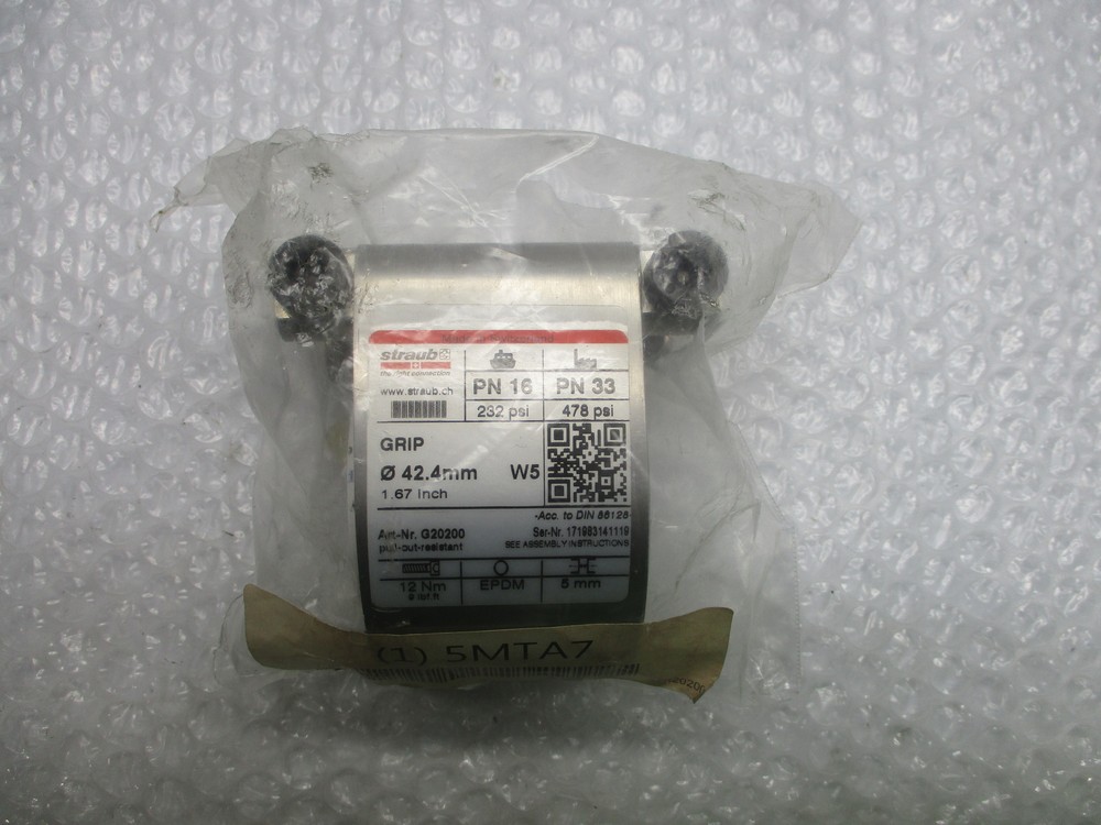 STRAUB G20200 GRIP COUPLING NSNP