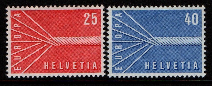 Switzerland 1957 Europa SG585-86 MNH