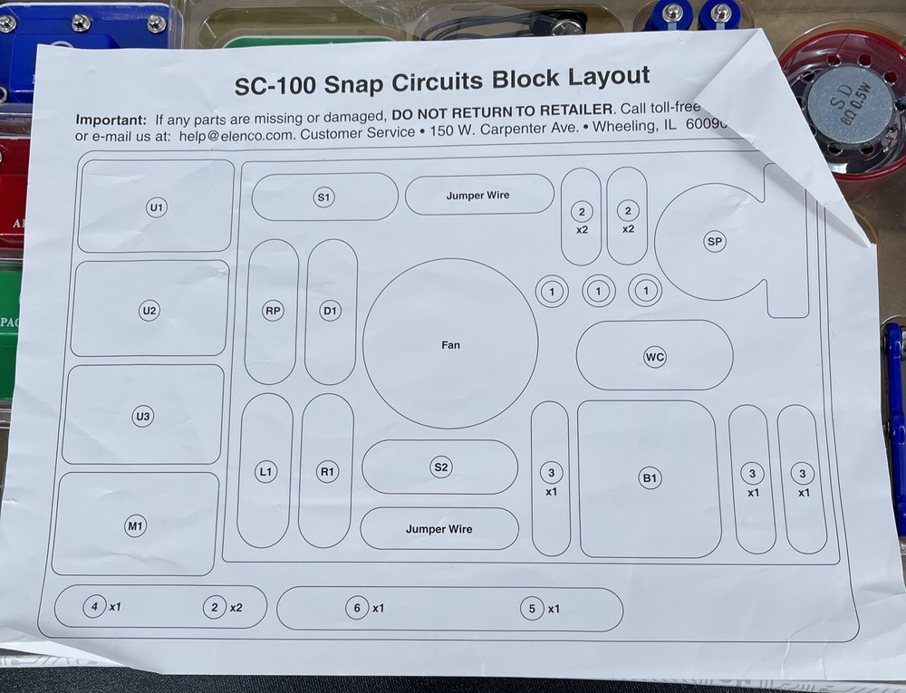 Snap Circuits Jr. Electronics DISCOVERY KIT Build Over 100 Projects SEE