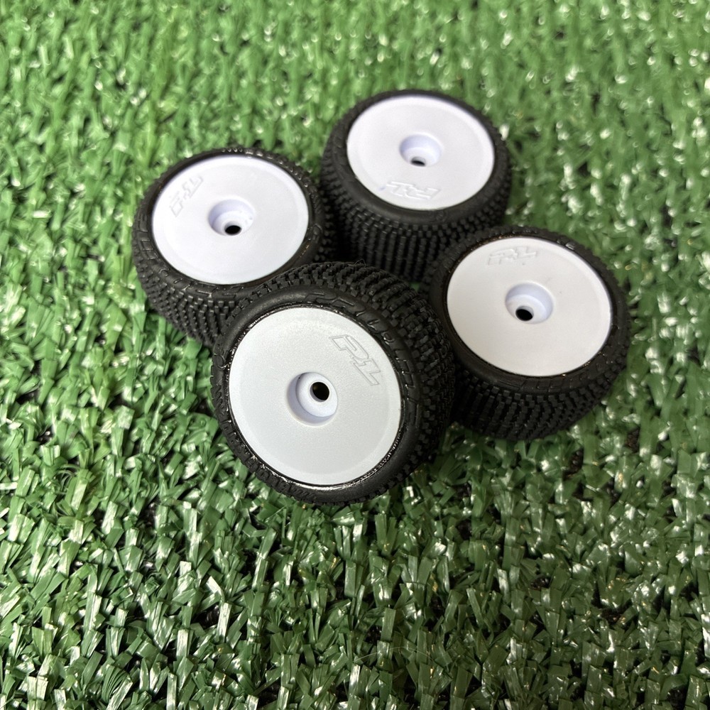 Losi Micro-T Tires Wheels White Mounted