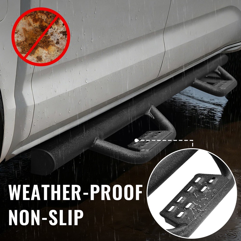 Drop Rail Bar For 2009-2018 Dodge Ram 1500 Quad Cab Running Board Step