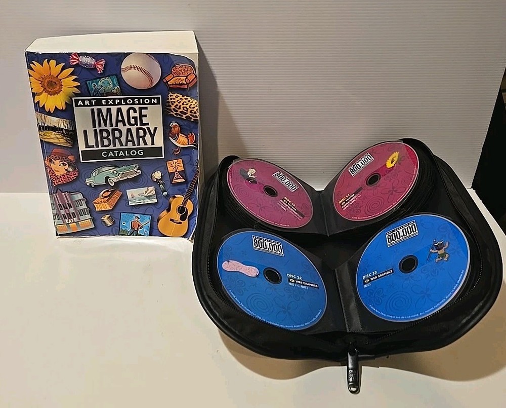 Nova Development Art Explosion 800,000 Image Library on 34 CDs.