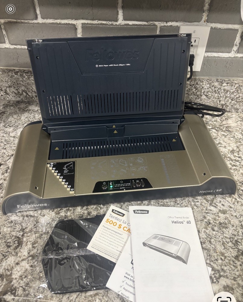 Fellowes Helios 60 Thermal Binding Machine with Power Cord