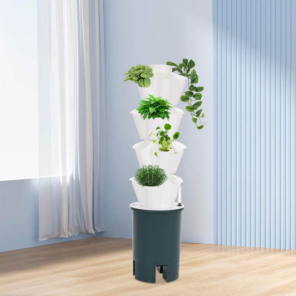 20 Hole Hydroponic Tower Hydroponics Growing System Kit Vertical Planting Tower