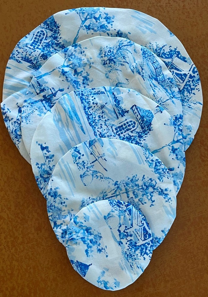 Bowl Covers Williamsburg "Annabella" Pattern  & Set of 5