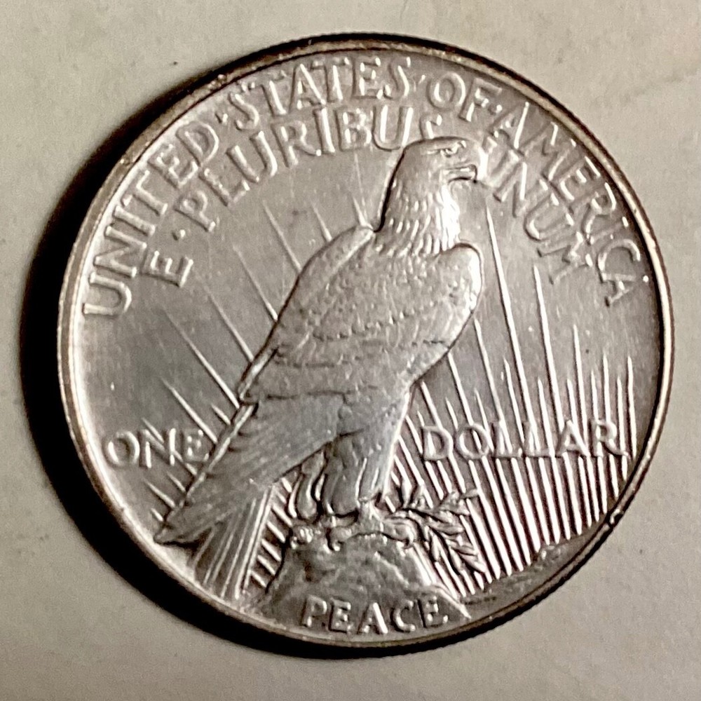 1921 Peace Silver Dollar cd
