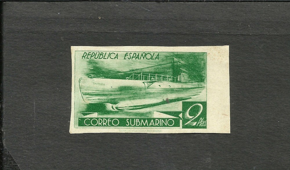 SPAIN YV # 625c, IMPERFORATED, MINT, VF